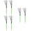 3Paires Brosse Métal Batterie Manche Bois Vert Usage Percu 7