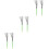 3Paires Brosse Métal Batterie Manche Bois Vert Usage Percu 5