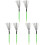 3Paires Brosse Métal Batterie Manche Bois Vert Usage Percu 2