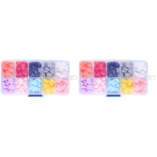 400Pièces Boucles Masques Couleur Assortie Durable Pratique 1
