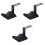 3Pièces Crochet Casque Silicone Noir Polyvalent Fixation Simple 3