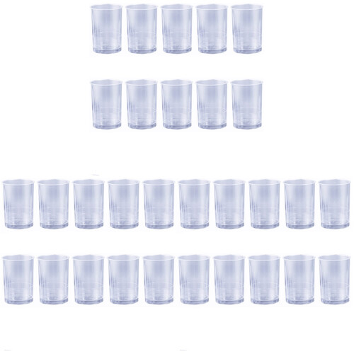 30Pièces Coupes Transparent Réutilisables Pour Dessert 1