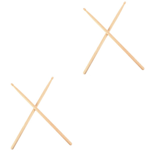 2Paires Baguettes Percussion Noyer 7A Beige Confortables 2