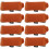 8Pièces Strap Mute Corde Guitare Basse Orange Accessoire Son Équilibré 10
