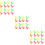 48Pièces Sifflets Plastique Oiseaux Couleurs Variées Party 11