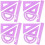 16Pièces Règle Violet Aluminium Précise Portable Pour Travaux École 5