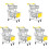 5Pièces Caddie Miniature Fer Pour Bureau Et Décoration 4
