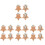 16Pièces - Bébé Bois Clair Clip Teether Multi-Usage 4