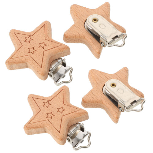 16Pièces - Bébé Bois Clair Clip Teether Multi-Usage