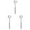3Pcs Metal Meat Pounder Hammer Stainless Steel Kitchen Tenderizer Tool 2