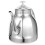 2Pcs Silver Rust Steel Bubble Teapot Handheld Coffee Kettle for Home 10