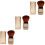 3Pcs Golden Multi-Use Retractable Makeup Brush for Nail Dust Removal 5