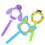 9Pcs Plastic Kids Magnifying Glass Handheld Assorted Color Toys 5
