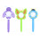 9Pcs Plastic Kids Magnifying Glass Handheld Assorted Color Toys 2