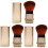 3Pcs Golden Multi-Use Retractable Makeup Brush for Nail Dust Removal 2