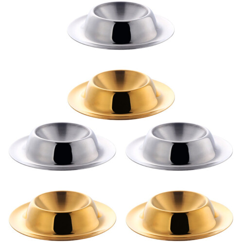 6Pcs Egg Tray Stainless Steel Egg Cups for Breakfast and Snack Serving 1