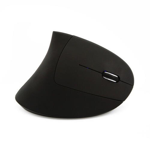 2Pcs Black Wireless Optical Mouse Ergonomic Vertical 6-Key Mice