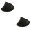 2Pcs Black Wireless Optical Mouse Ergonomic Vertical 6-Key Mice 6