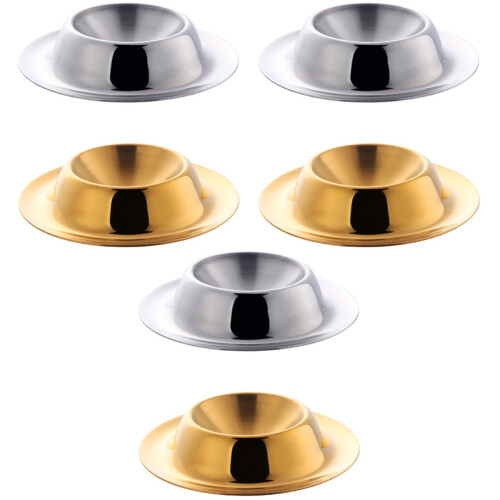 6Pcs Egg Tray Stainless Steel Egg Cups for Breakfast and Snack Serving 2