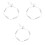 3Pcs Charm Sterling 925 Silver Adjustable Pearl Thin Chain Bracelet 3