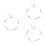3Pcs Charm Sterling 925 Silver Adjustable Pearl Thin Chain Bracelet 6