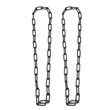 4Pcs Adjustable Black Hanging Chains for Flower Pots and Bird Feeders
