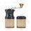 2Pcs Black Ceramic Coffee Mill Manual Crank Portable Grinder for Beans 2