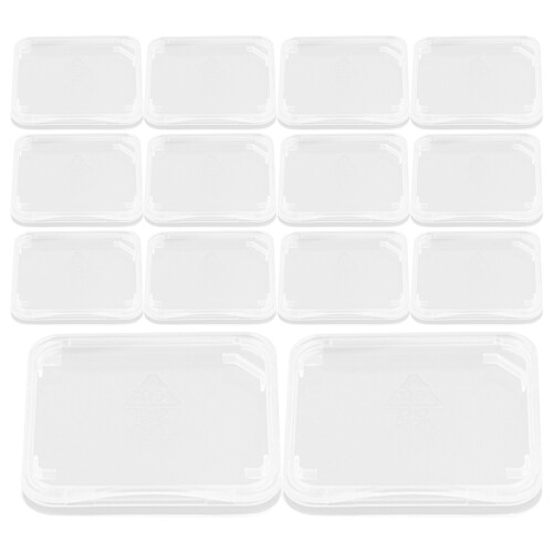 2Sets Environment-Friendly Transparent Memory Storage Case for Cards 1