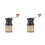 2Pcs Black Ceramic Coffee Mill Manual Crank Portable Grinder for Beans 11