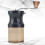 2Pcs Black Ceramic Coffee Mill Manual Crank Portable Grinder for Beans 6