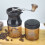 2Pcs Black Ceramic Coffee Mill Manual Crank Portable Grinder for Beans 5