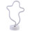 3Pcs White LED Night Lamp Ghost Shape Neon Wall Art for Decor 1
