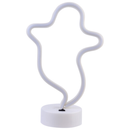 3Pcs White LED Night Lamp Ghost Shape Neon Wall Art for Decor