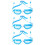 3Pcs Children Swimming Glasses with Earplugs Durable Pc Silicone Frame 7