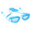 3Pcs Children Swimming Glasses with Earplugs Durable Pc Silicone Frame 10