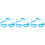 3Pcs Children Swimming Glasses with Earplugs Durable Pc Silicone Frame 3