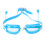3Pcs Children Swimming Glasses with Earplugs Durable Pc Silicone Frame 1