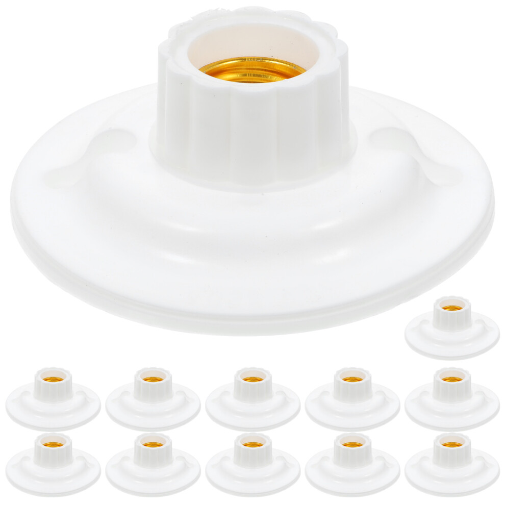 24Pcs White Lamp Socket Holders E27 Bulb Holder For Home Lighting 3132125443442