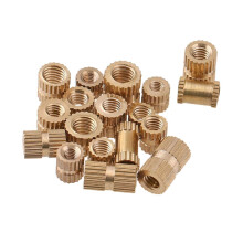 990Pcs Brass Knurled Nut Set Golden Fastener for Plastic Shell Fixing