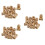 990Pcs Brass Knurled Nut Set Golden Fastener for Plastic Shell Fixing 5