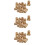 990Pcs Brass Knurled Nut Set Golden Fastener for Plastic Shell Fixing 6