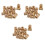 990Pcs Brass Knurled Nut Set Golden Fastener for Plastic Shell Fixing 2