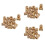 990Pcs Brass Knurled Nut Set Golden Fastener for Plastic Shell Fixing 4