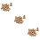 990Pcs Brass Knurled Nut Set Golden Fastener for Plastic Shell Fixing 7