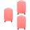 3Pcs Pink Suitcase Cover Luggage Case Protector Dirt Resistant 6