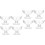 8Pcs Premium Pc Material High Base Dessert Cups Clear 5