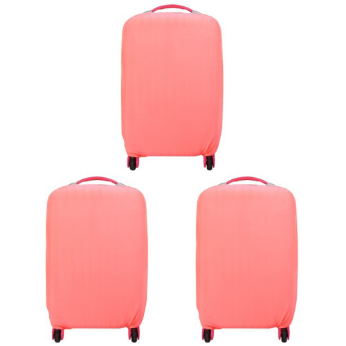 3Pcs Pink Suitcase Cover Luggage Case Protector Dirt Resistant 1