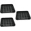 3Pcs Durable Plastic Pool Ball Tray Black Billiard Table Accessory 9