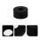 48Pcs Rubber Flowerpot Trays Black Round Shockproof Durable Pot Pads 9