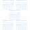 30Pcs Blue Plastic Geometric Rulers for Student Drafting 9